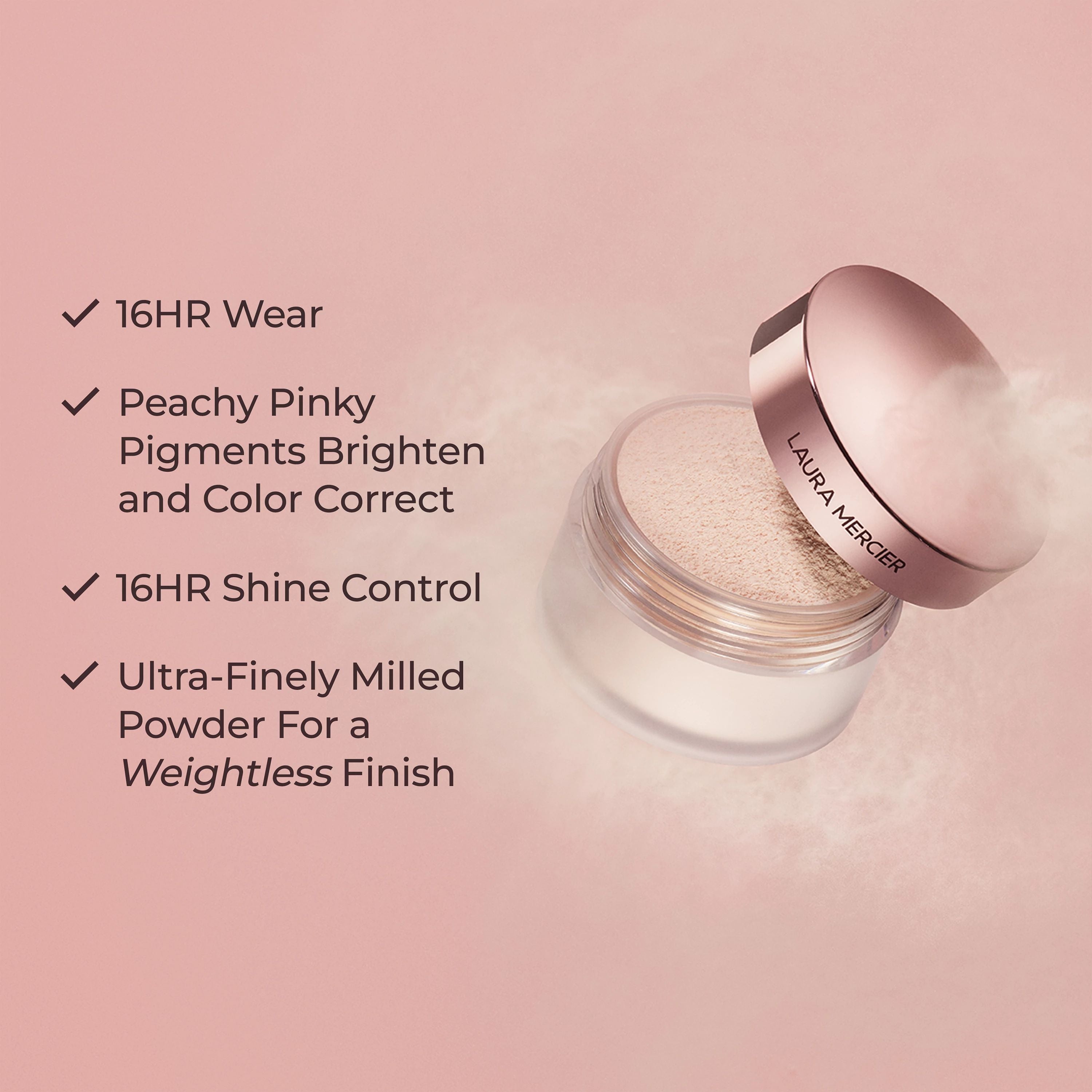 Pink Translucent Loose Setting Powder in Tone-Up